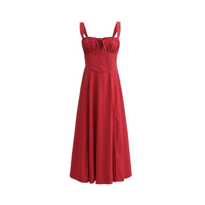 SOPHIE | Elegante Zomerjurk voor Dames met Gestruinde Top en Vloeiende Pasvorm