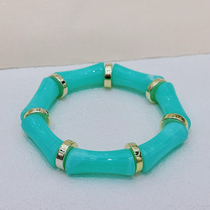 NOURAYA | Bamboe-Stijl Acryl Armband – Chic Statement Accessoire