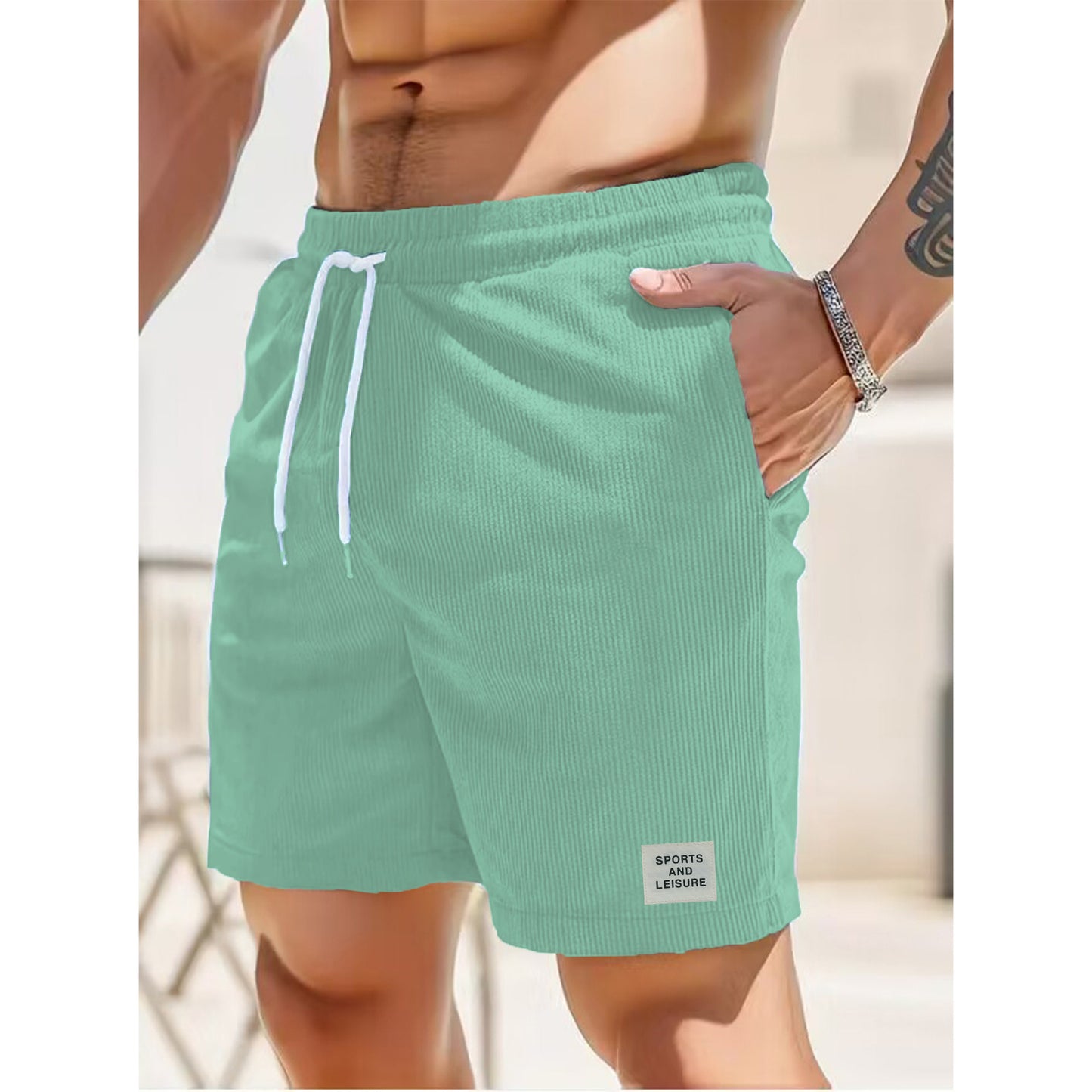 JIM | Zomerse Heren Korte Broek – Comfortabele Strandshort met Trekkoord