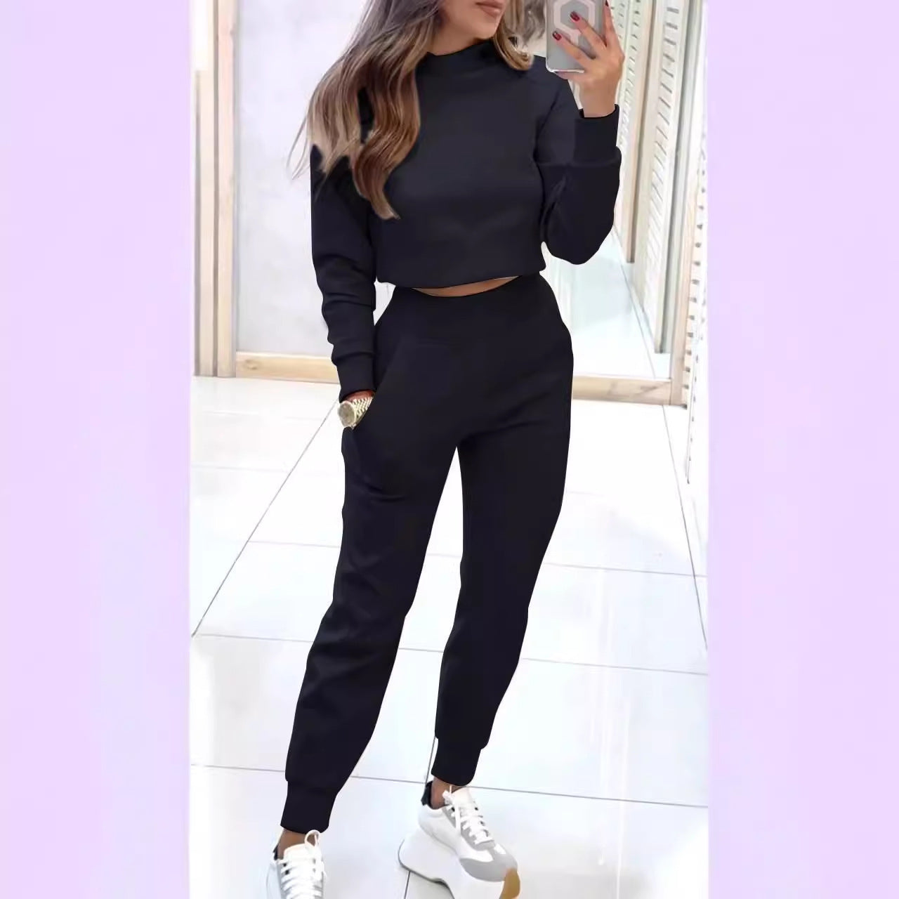 ESTELLE | Loungewear Set Dames – Cropped Sweater & Joggingbroek