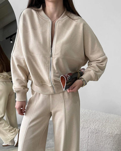 VICTORIA | Oversized Joggingpak Dames – Loungewear Set van Zacht Katoen
