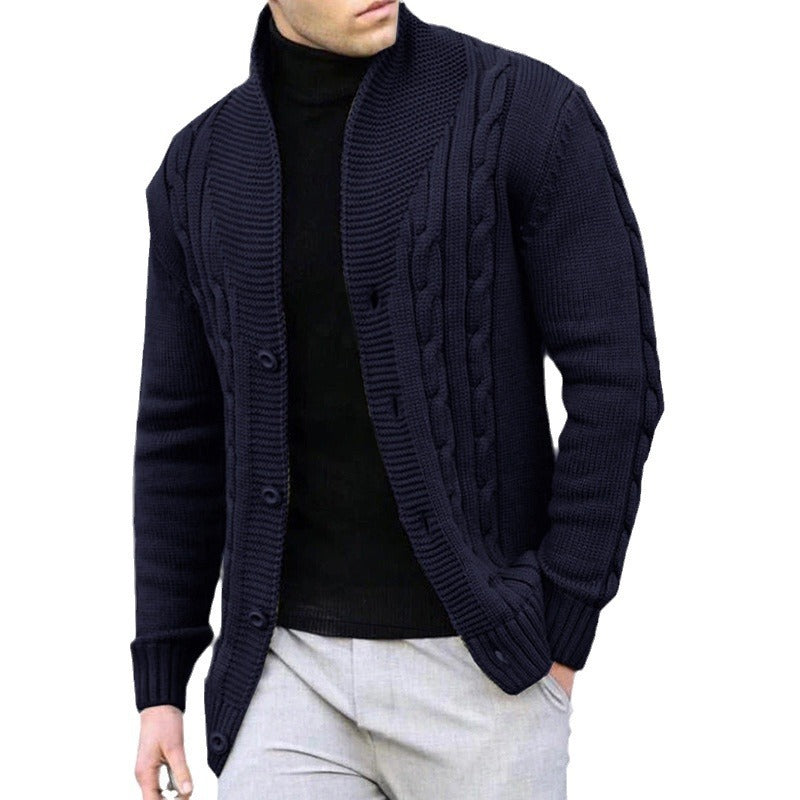 JAX | Heren Gebreid Cardigan met Kabelpatroon – Stijlvol en Comfortabel