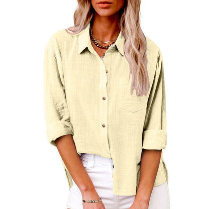 DANIQUE | Casual Blouse met Knoopsluiting – Tijdloos, Stijlvol & Comfortabel