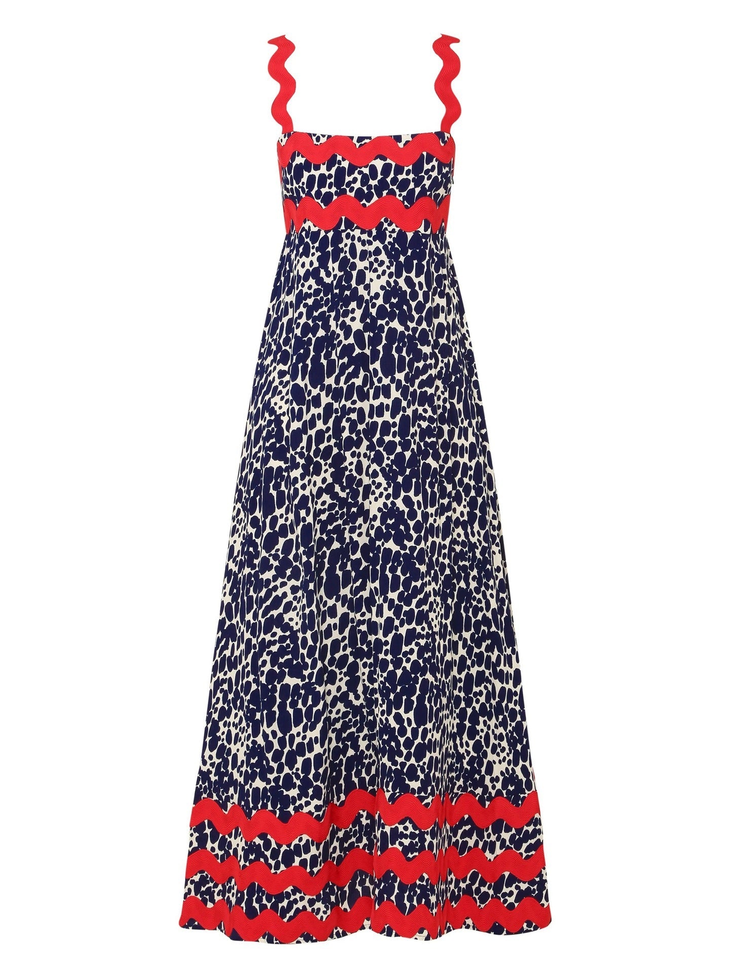 EMA | Scallop Maxi Jurk – Zomerse Flair met Speelse Schouderdetails
