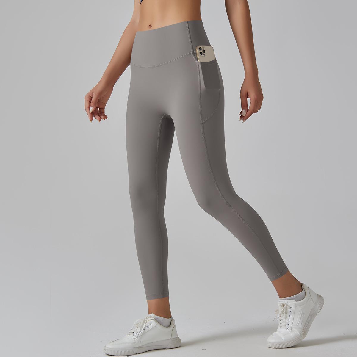 AIREN | High Waist Sportlegging met Zijvak – Naadloze Legging met Telefoonvak