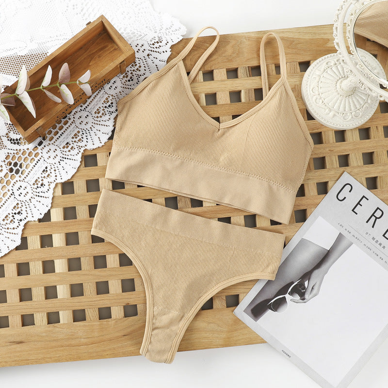 YOLANDA | Naadloze Lingerieset – Comfortabele Bralette & Slip