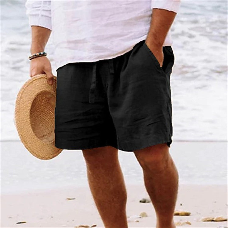 LEX | Linnen Heren Short – Zomershort met Elastische Taille