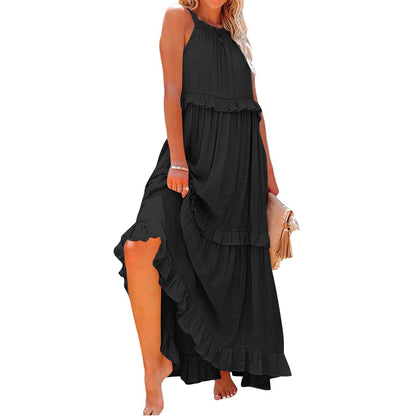 MARCELINE | Ruffle Maxi Jurk – Luchtige Zomerjurk met Volants