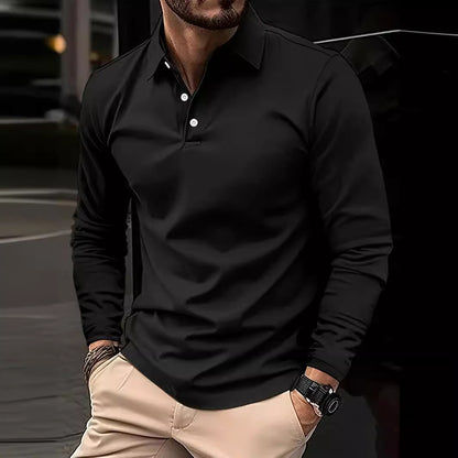 CODY | Heren Polo met Lange Mouwen – Slim Fit