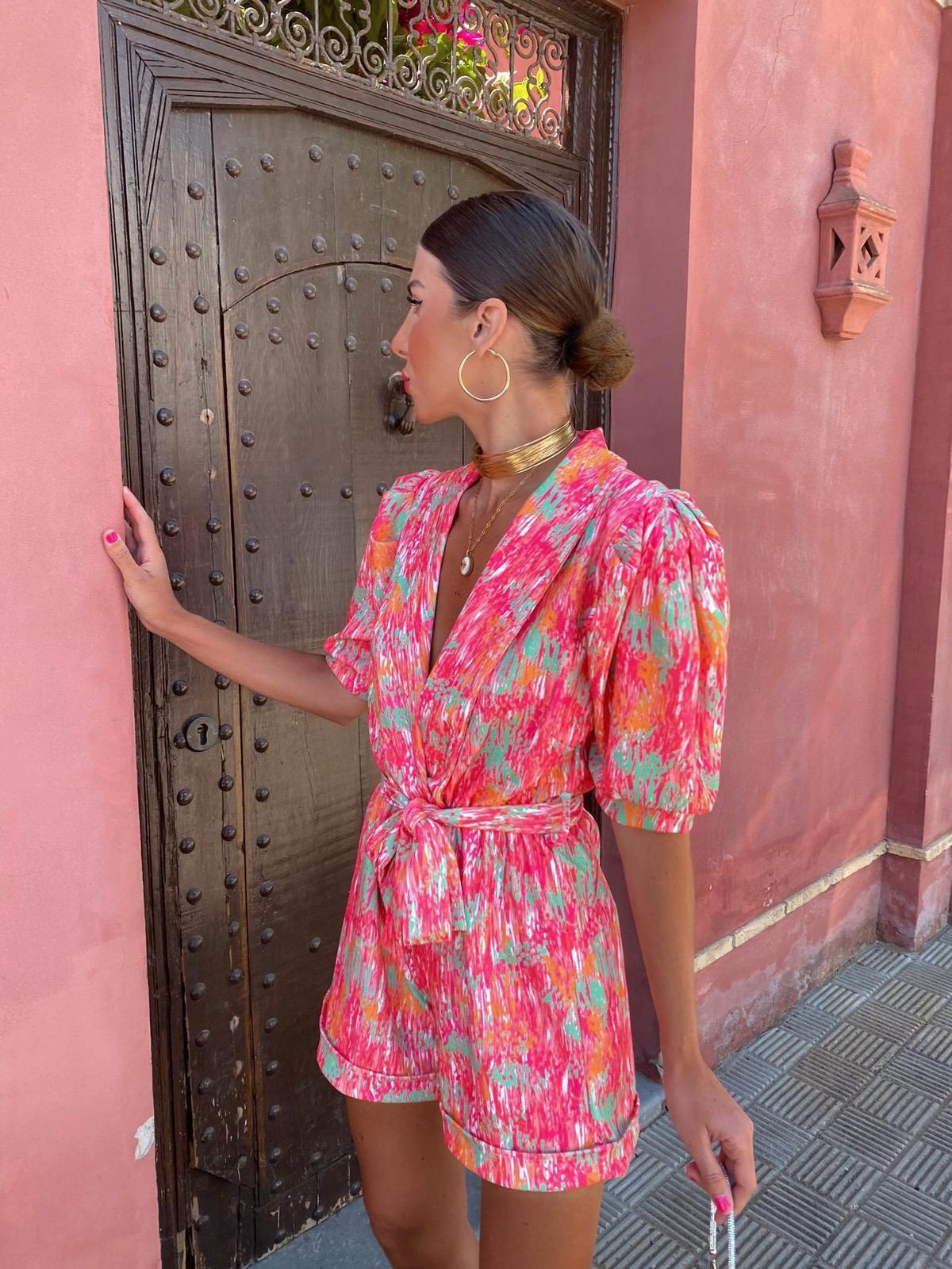 LESLIE | Kleurexplosie Playsuit – Statement Stijl met Comfort