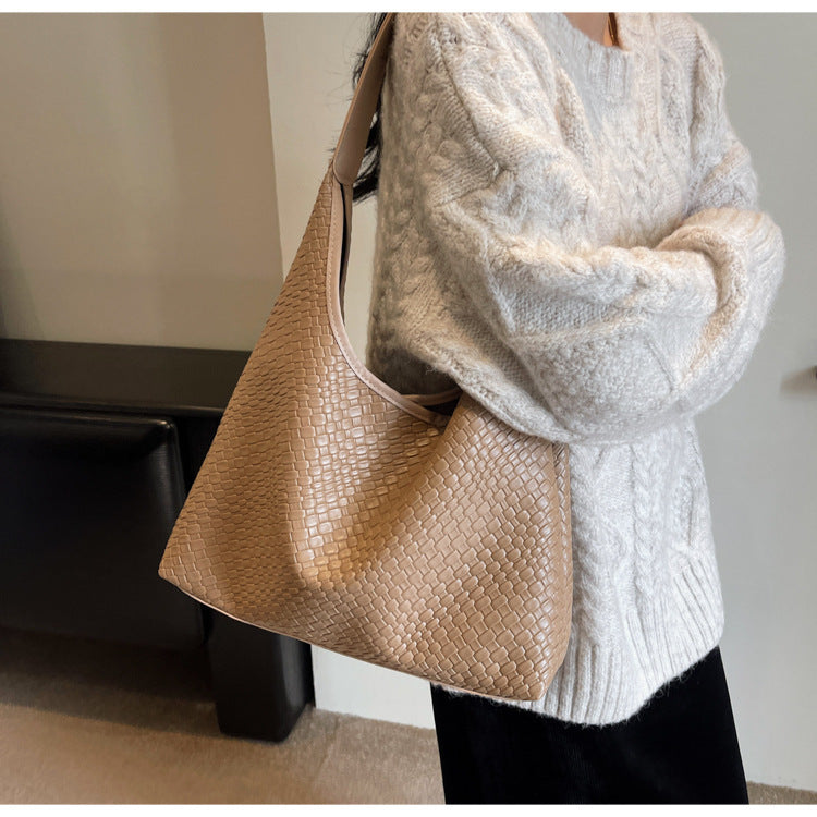 ARYA | Gevlochten Schoudertas – Minimalistische Handtas met Luxe Look