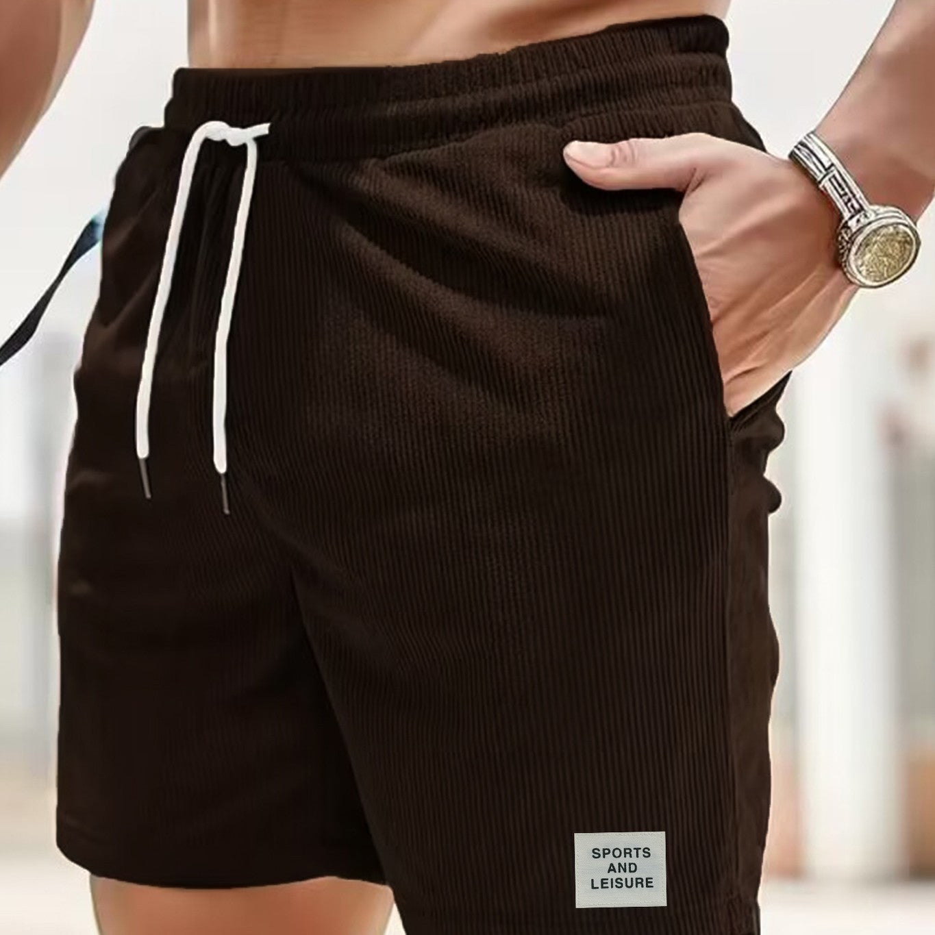 JIM | Zomerse Heren Korte Broek – Comfortabele Strandshort met Trekkoord