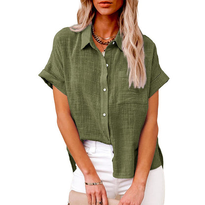 LILY | Casual Blouse met Korte Mouwen – Fris, Vrouwelijk & Perfect voor Elke Dag