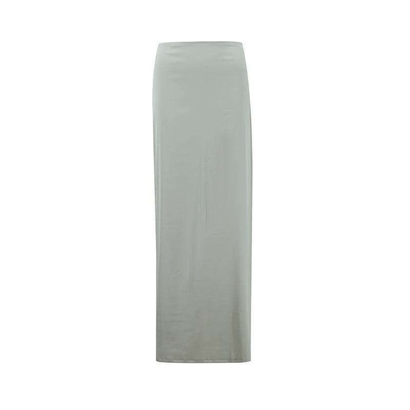 NADINE | Satijnen Maxi-Rok Dames - Elegante Lange Rok