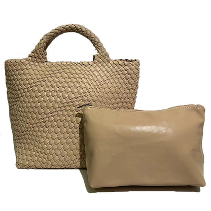 BEYZA | Gevlochten Shopper – Grote Tas met Binnenpouch Dames