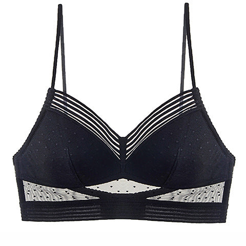 MARLOES |Transparante Lingerieset – Mesh Bralette & Slip met Modern Design (S t/m XL)