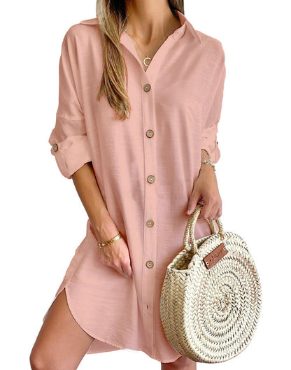 MYRGA | Overhemdjurk met Knopen – Casual Chic & Tijdloos