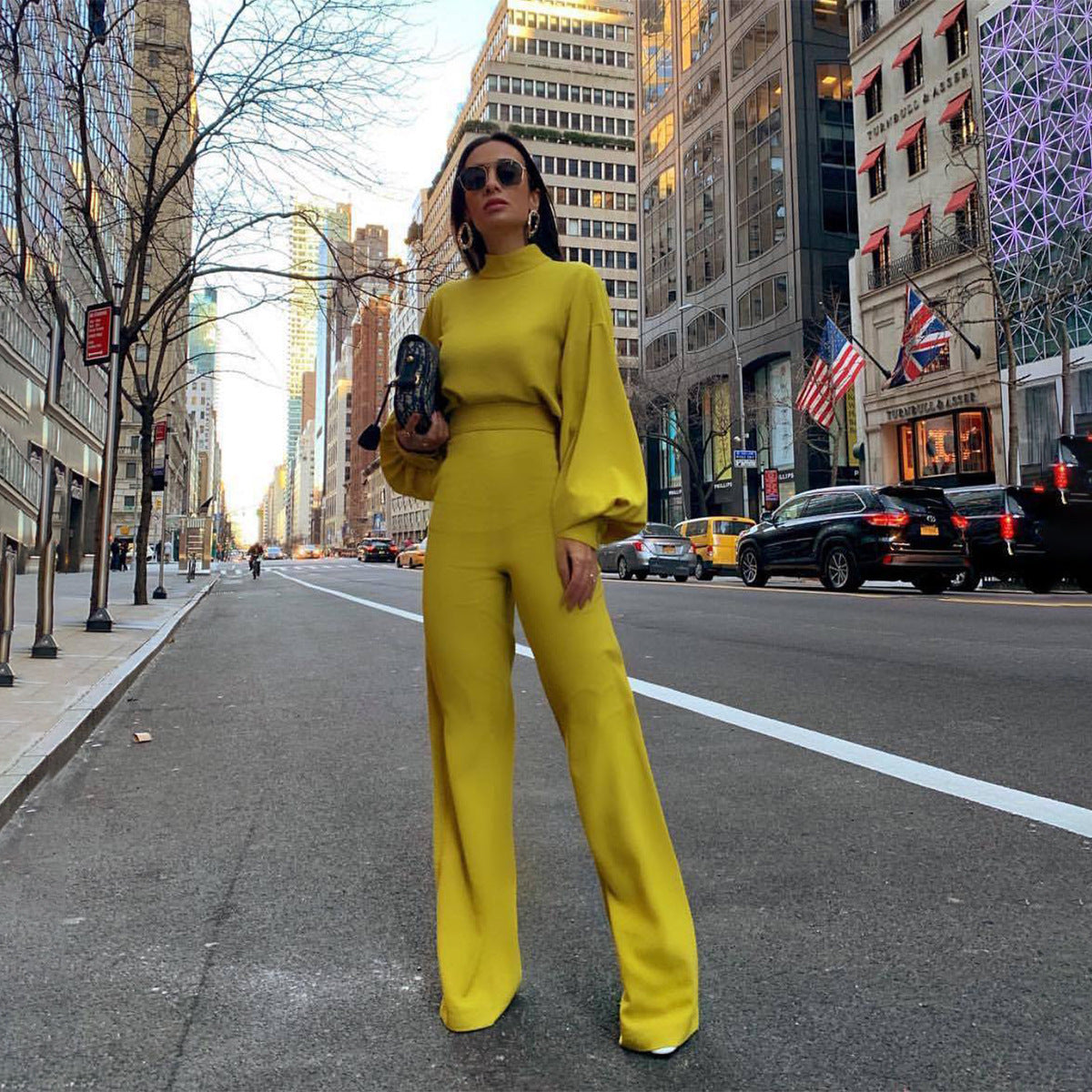 ROBIEN | Power in Yellow – Statement Set met Ballonmouw