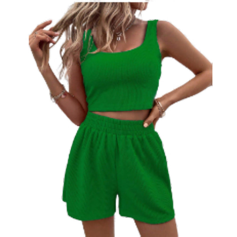 FREE | Trendy Crop Top en Shorts Set - Zomeroutfit Dames