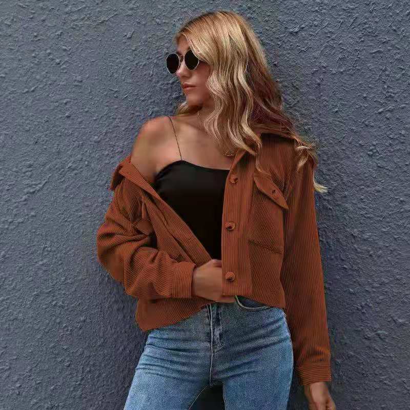 SIDNEY | Cropped Ribcord Jacket – Stoer & Stylish Overjasje
