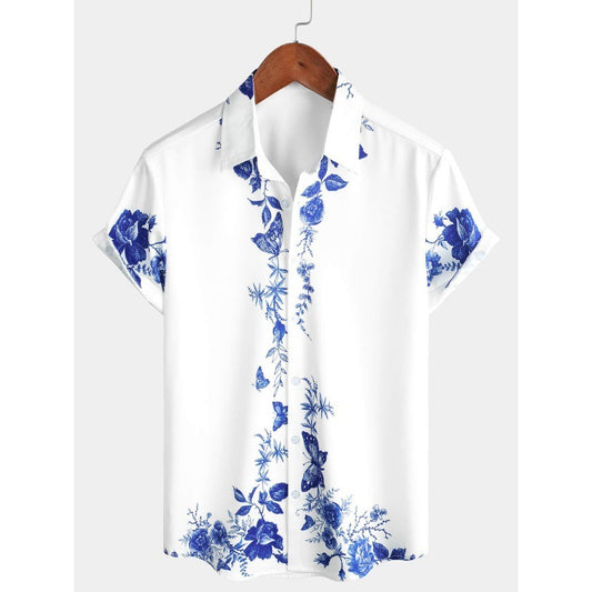 DEAN | Flora & Fauna Herenoverhemd – Stijlvol Zomerdesign