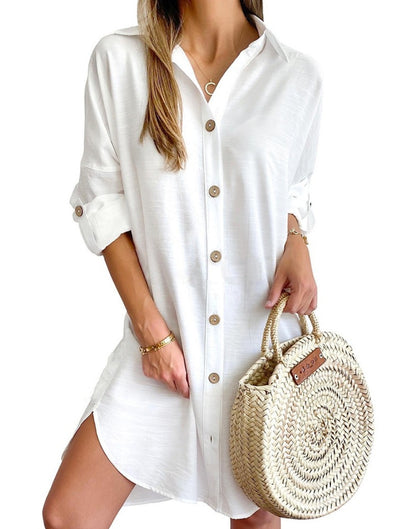 MYRGA | Overhemdjurk met Knopen – Casual Chic & Tijdloos