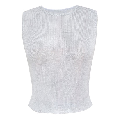 KARI | Glitter Mouwloze Top – Chic, Trendy & Perfect voor een Party Look