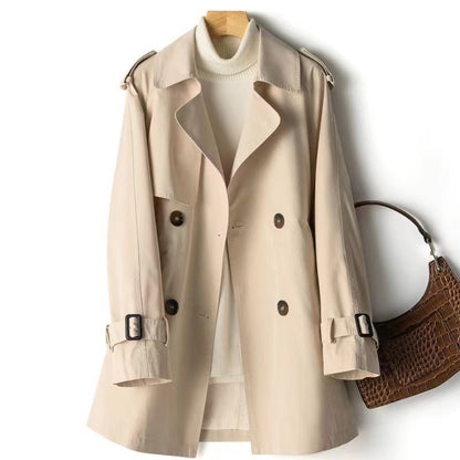 MARIEKE | Klassieke Korte Trenchcoat Dames – Waterafstotend & Tijdloos