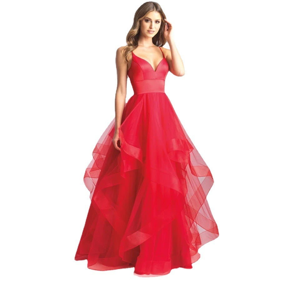 FARA | Tulle Avondjurk met Laagjes – Glamoureuze Gala Look