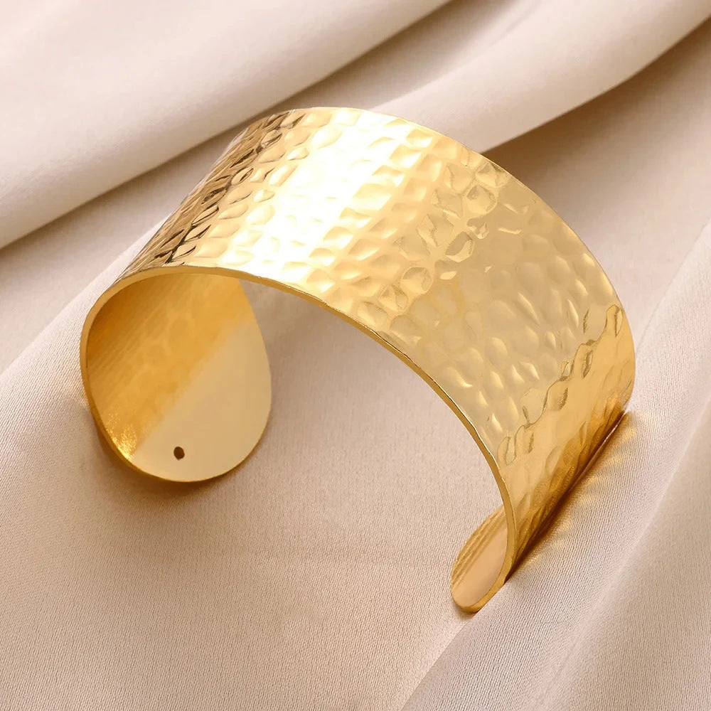 LUCIE | Goud - Zilver kleurige Cuff Armband – Statement Armbanden voor Dames