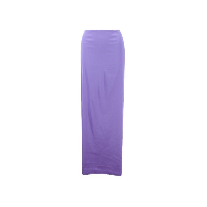 NADINE | Satijnen Maxi-Rok Dames - Elegante Lange Rok