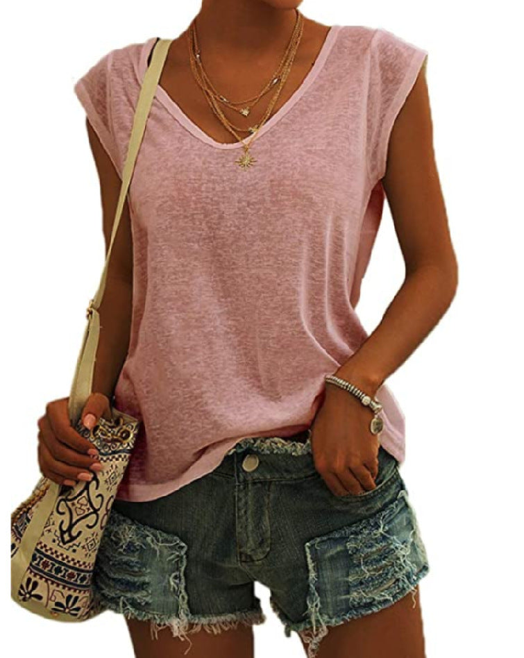 NICOLINE | Trendy V-Hals Dames Top – Jouw Zomer Must-Have!