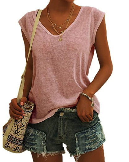 NICOLINE | Trendy V-Hals Dames Top – Jouw Zomer Must-Have!