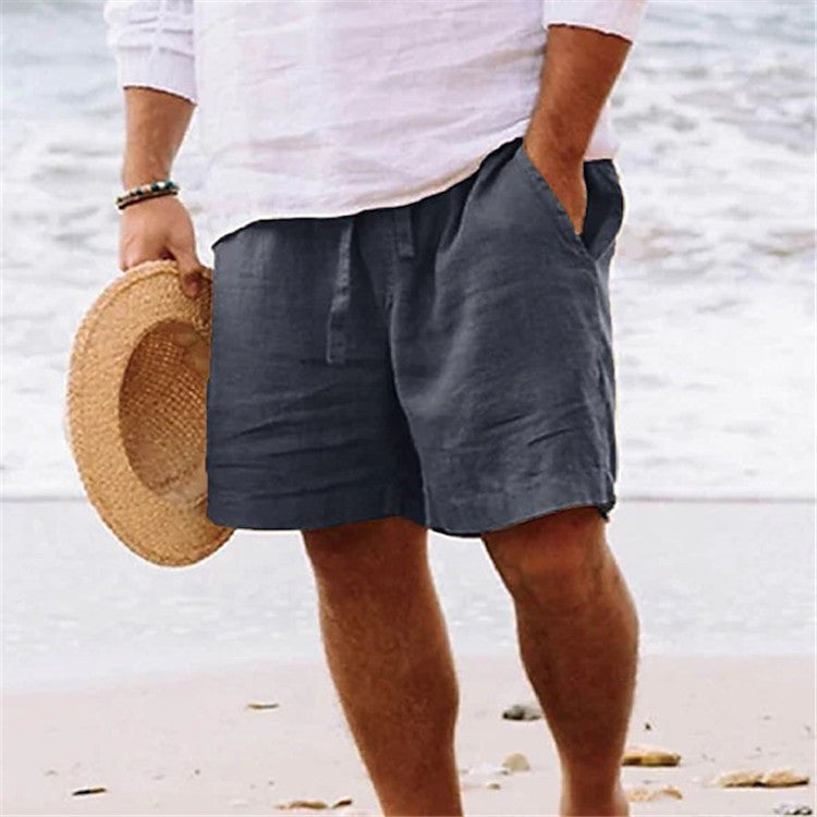 LEX | Linnen Heren Short – Zomershort met Elastische Taille