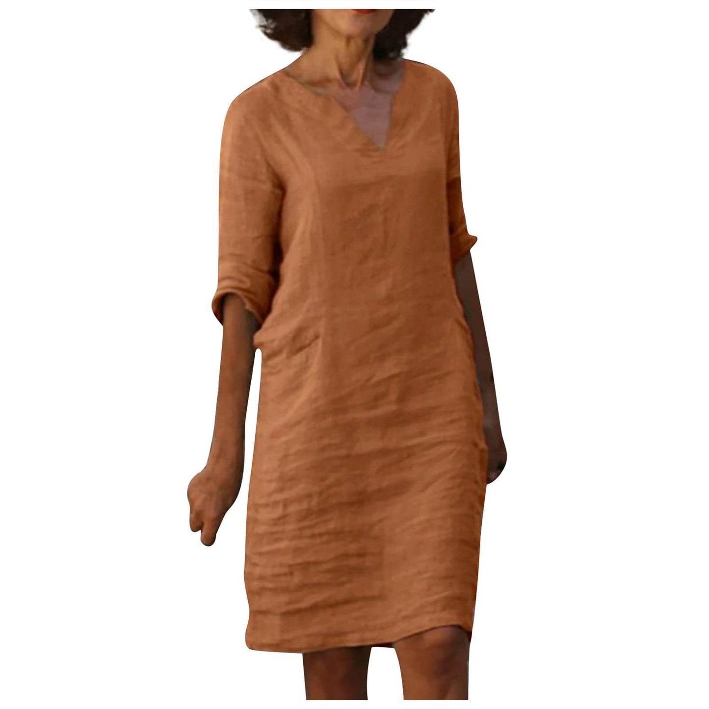 TAMAR | Tuniekjurk met V-Hals – Comfort en Tijdloos Ontwerp