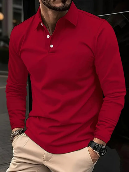CODY | Heren Polo met Lange Mouwen – Slim Fit