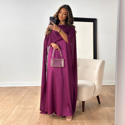 MATHILDE | Chiffon Kaftan Maxi Jurk – Elegantie met een Koningsuitstraling