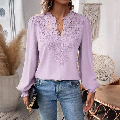 ESTHER | Blouse met Kant en Boho Touch – Tijdloos Elegant