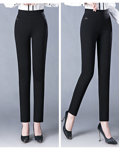 MONICA | Zwarte Stretch Damesbroek voor Elke Gelegenheid –  Slim & Stijlvol