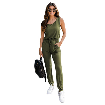 KATELIJNE | Casual Jumpsuit met Trekkoord – Zomer Musthave met Sportieve Touch