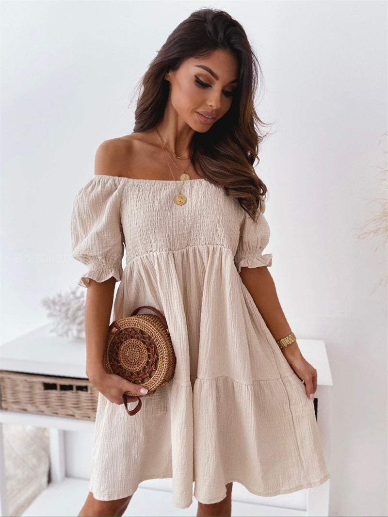 LIVI | Bohemian Summer Dress – Off-Shoulder Elegantie
