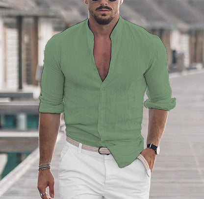 MATTHIEU | Linnen Longsleeve Shirt – Licht, Ademend & Stijlvol