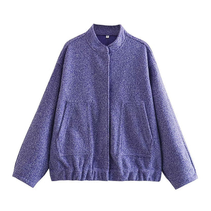 SOFIA | Oversized Damesjas – Trendy Bouclé Look voor Voorjaar & Winter