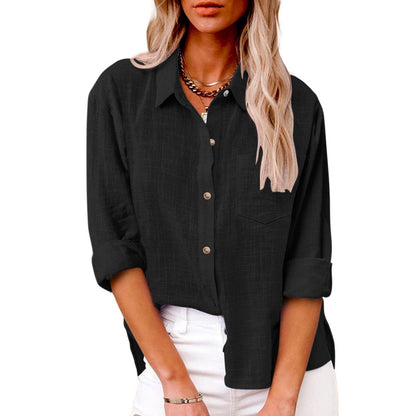DANIQUE | Casual Blouse met Knoopsluiting – Tijdloos, Stijlvol & Comfortabel
