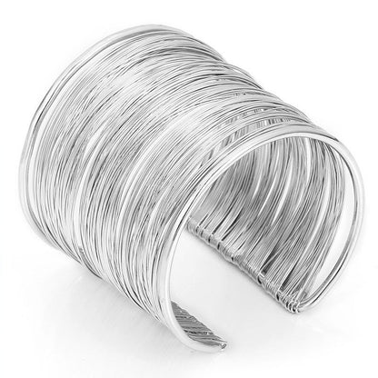 POLLY | Brede Draad Cuff Armband – Statement Sieraad voor Dames