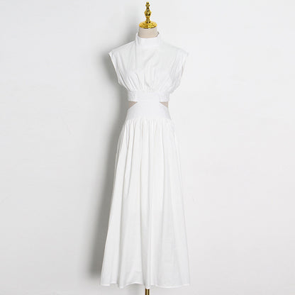 ELY | Cotton Cut-Out Maxi Jurk – Luchtige Klasse in Katoen