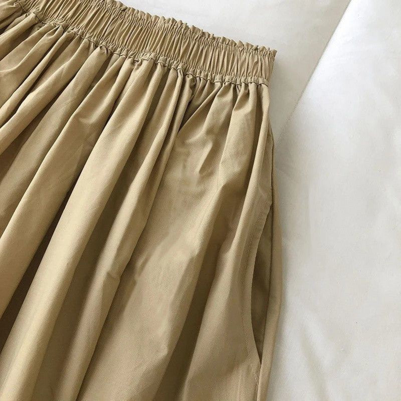 LISA | Minimalistische Midi-Rok – Tijdloze Elegant &amp; Heerlijk Comfortabel