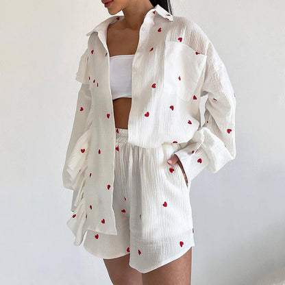 YOUNA | Leisure Suit met Hartjes – 2-delige Loungewear Set