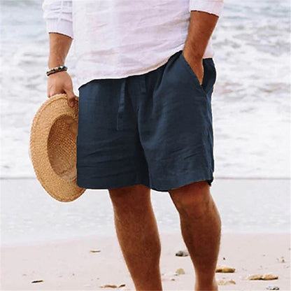 LEX | Linnen Heren Short – Zomershort met Elastische Taille