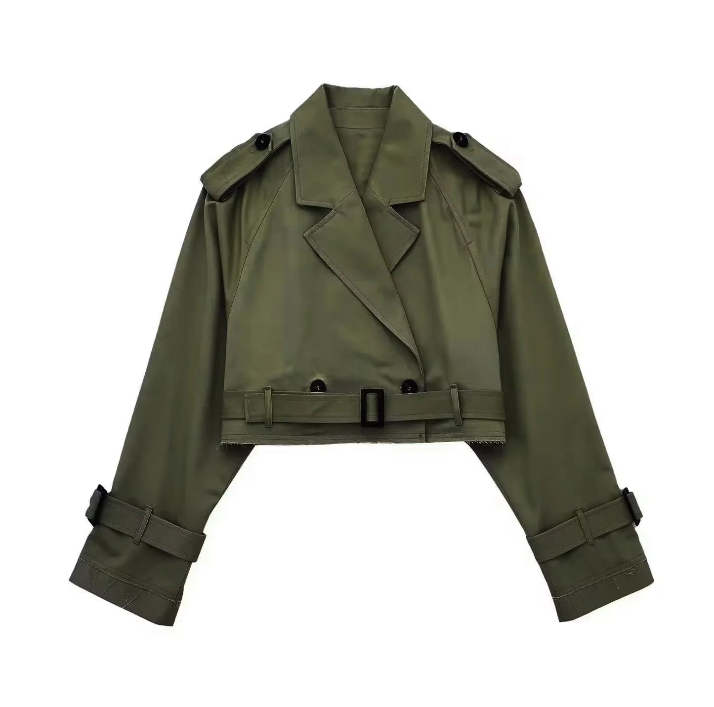 MAYA | Cropped Trenchcoat Beige – Modern, Chic & Onmisbaar in Jouw Garderobe